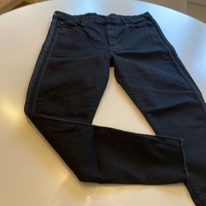 Mother jeans ankle fray black size 31